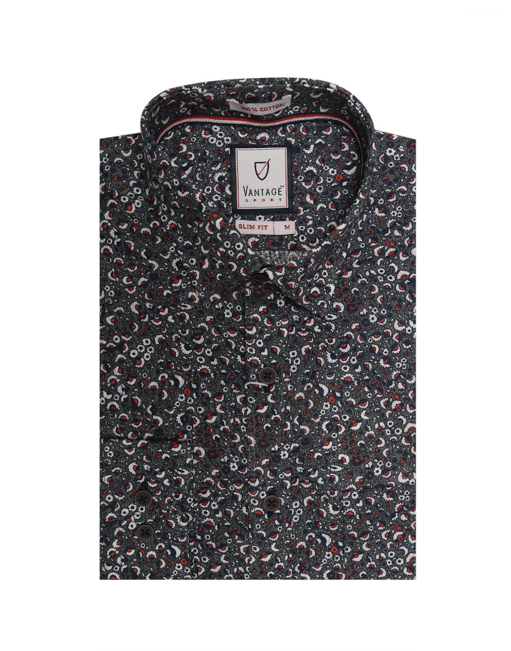 Vantage Sports Slim Fit Long Sleeve Mens Shirt