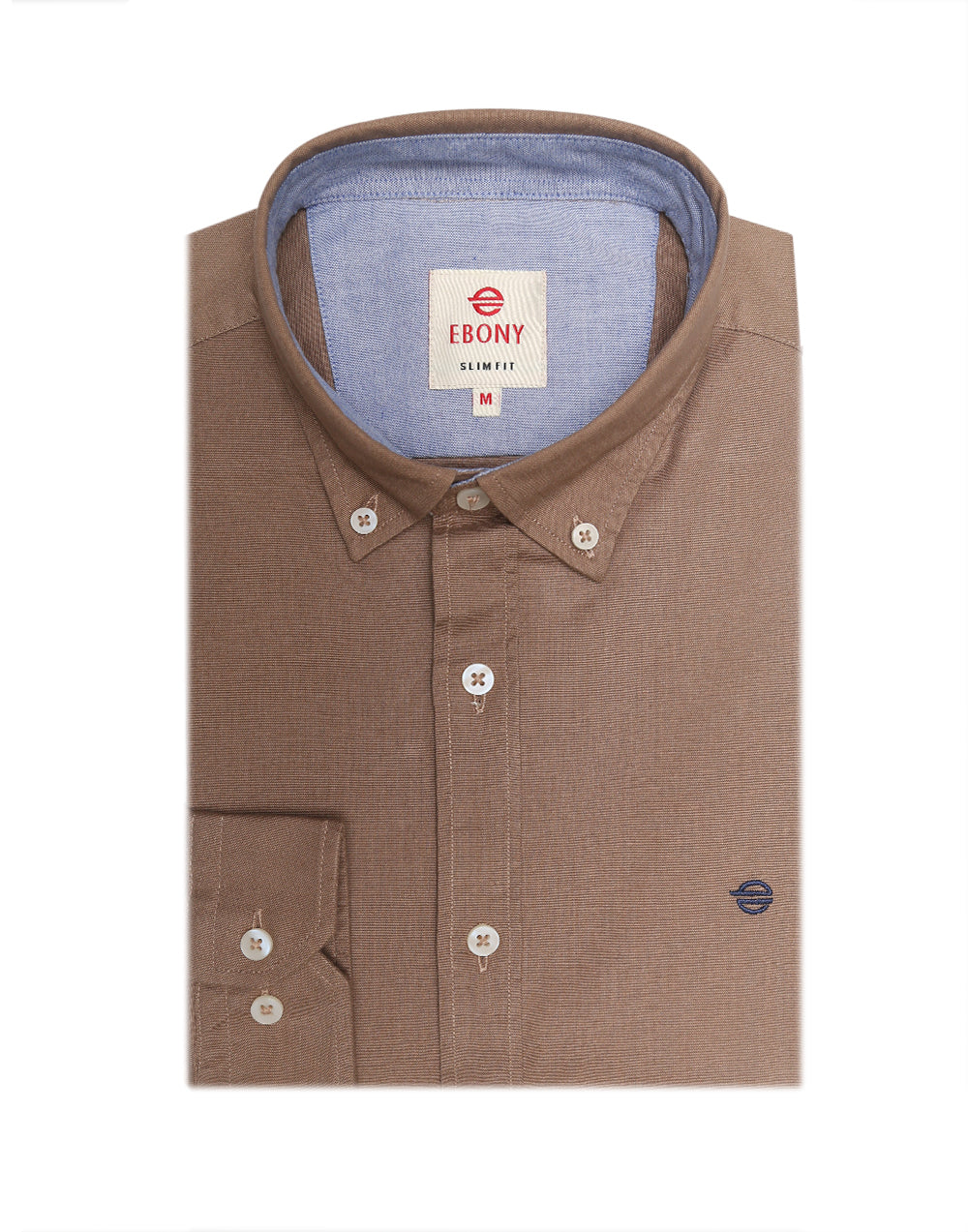 Ebony Casuals Stretch Slim Fit Long Sleeve Mens Shirt