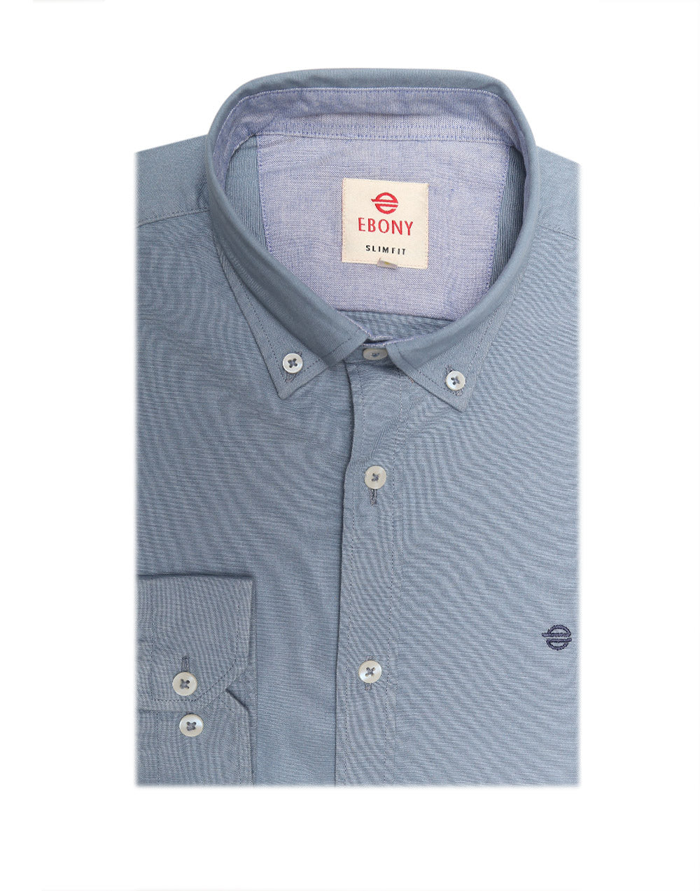 Ebony Casuals Stretch Slim Fit Long Sleeve Mens Shirt