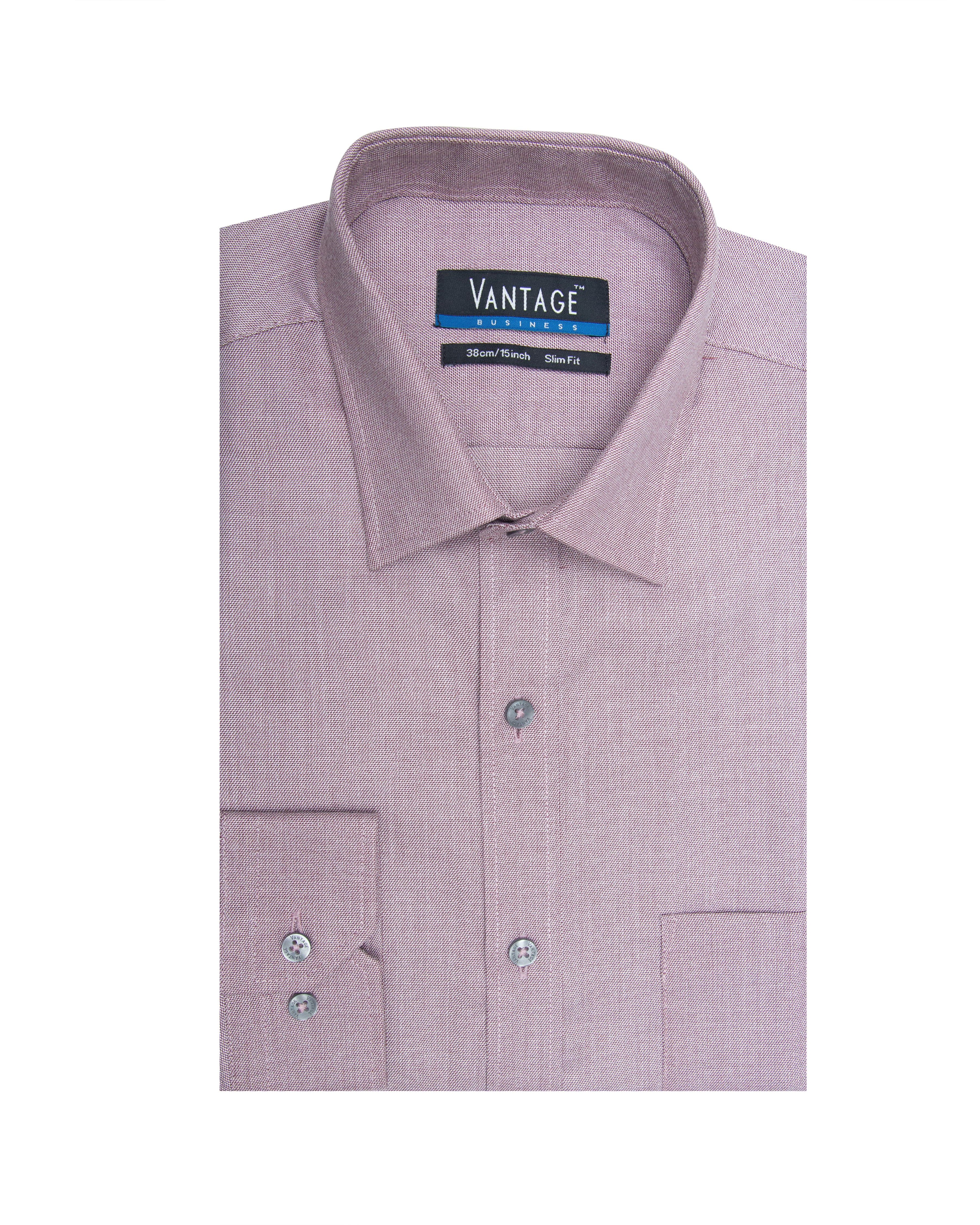 Vantage Business Slim Fit Long Sleeve Men's Shirt