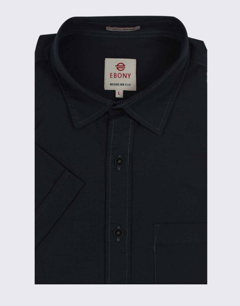 Ebony Casual Regular Fit Short Sleeve  Men’s Shirt