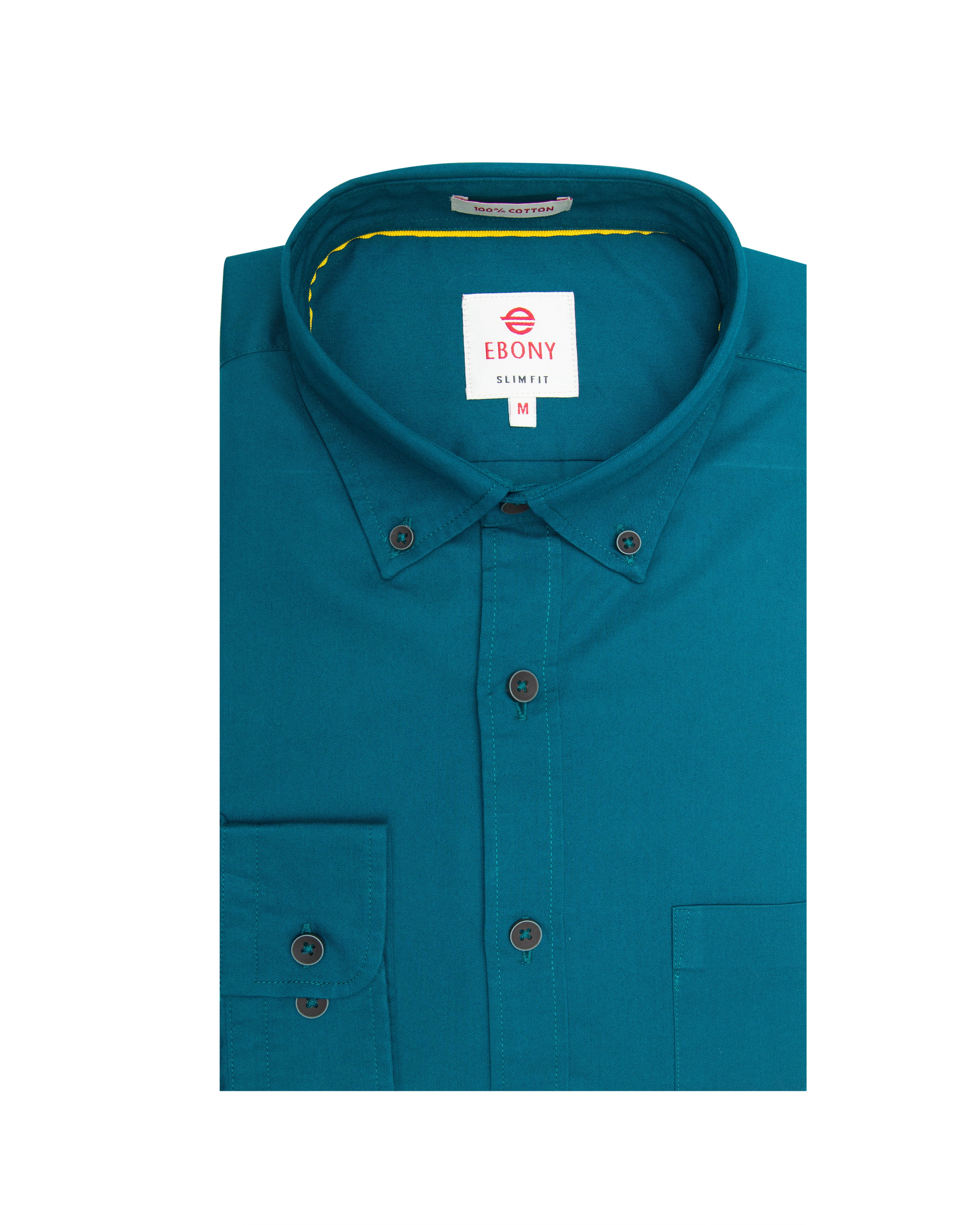 Ebony Casuals Slim Fit Long Sleeve Mens Shirt