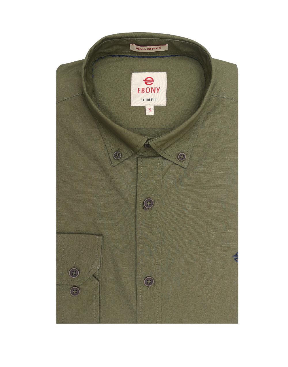Ebony Formal Slim Fit Long Sleeve Mens Shirt