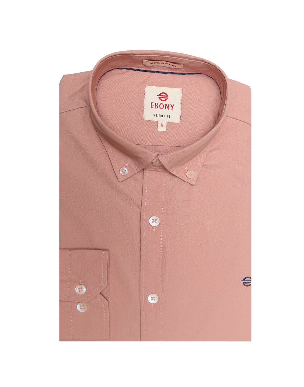 Ebony Formal Slim Fit Long Sleeve Mens Shirt