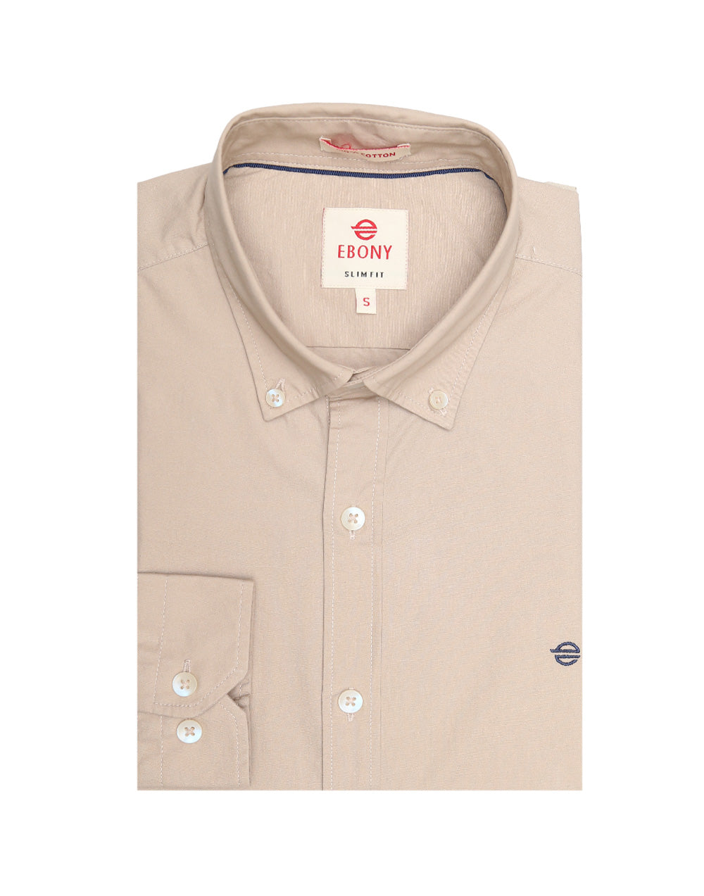 Ebony Formal Slim Fit Long Sleeve Mens Shirt