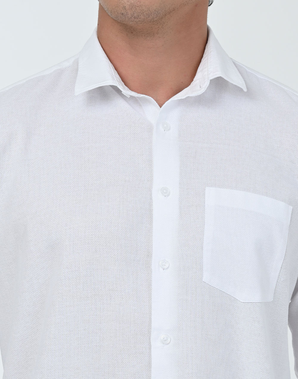 Vantage Sports SlimFit Long Sleeve 100% Cotton Dobby Mens Shirt