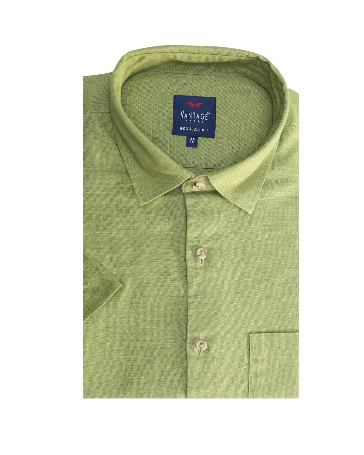 Vantage Sport Blended Linen Regular Fit Long Sleeve Men's Shirt