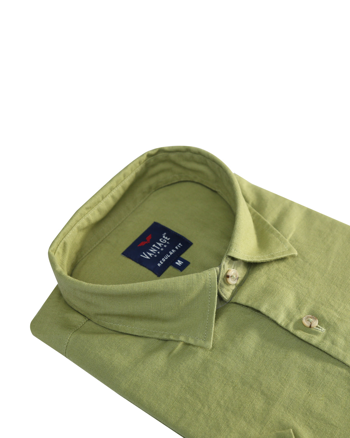 Vantage Sport Blended Linen Regular Fit Long Sleeve Men's Shirt
