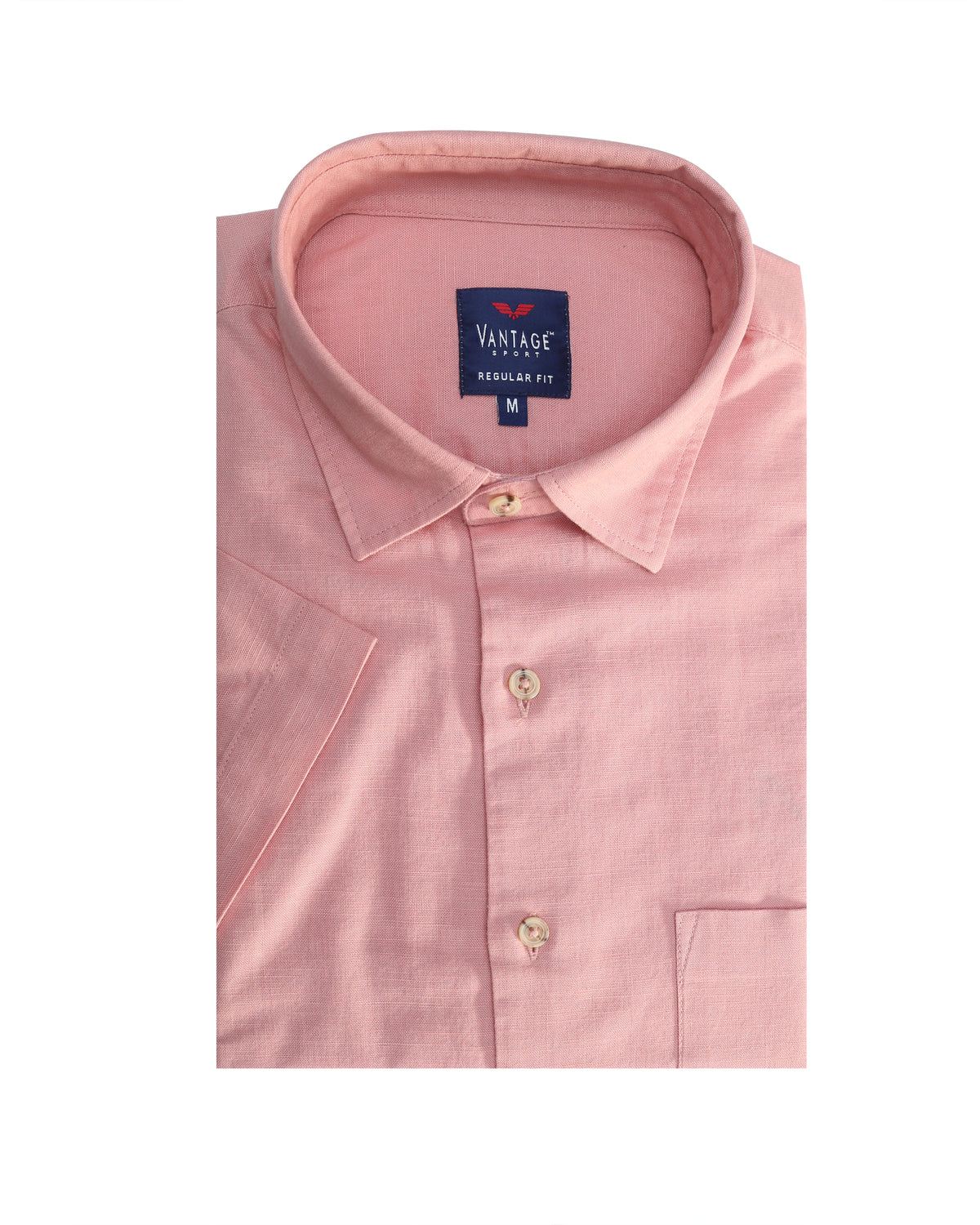 Vantage Sport Blended Linen Regular Fit Long Sleeve Men's Shirt