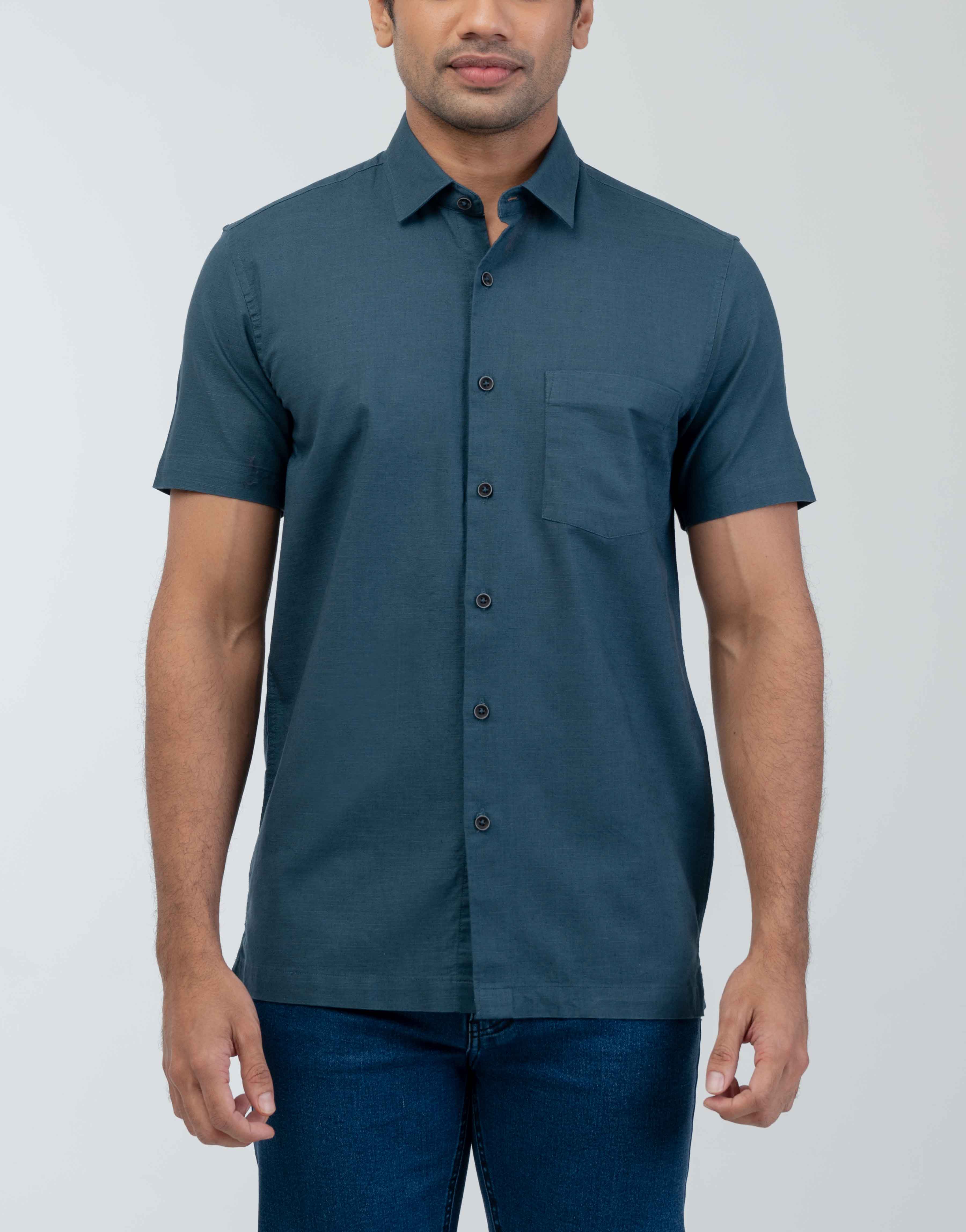 Vantage Sports Earth and Ease Regular Fit Short Sleeve Mens Shirt