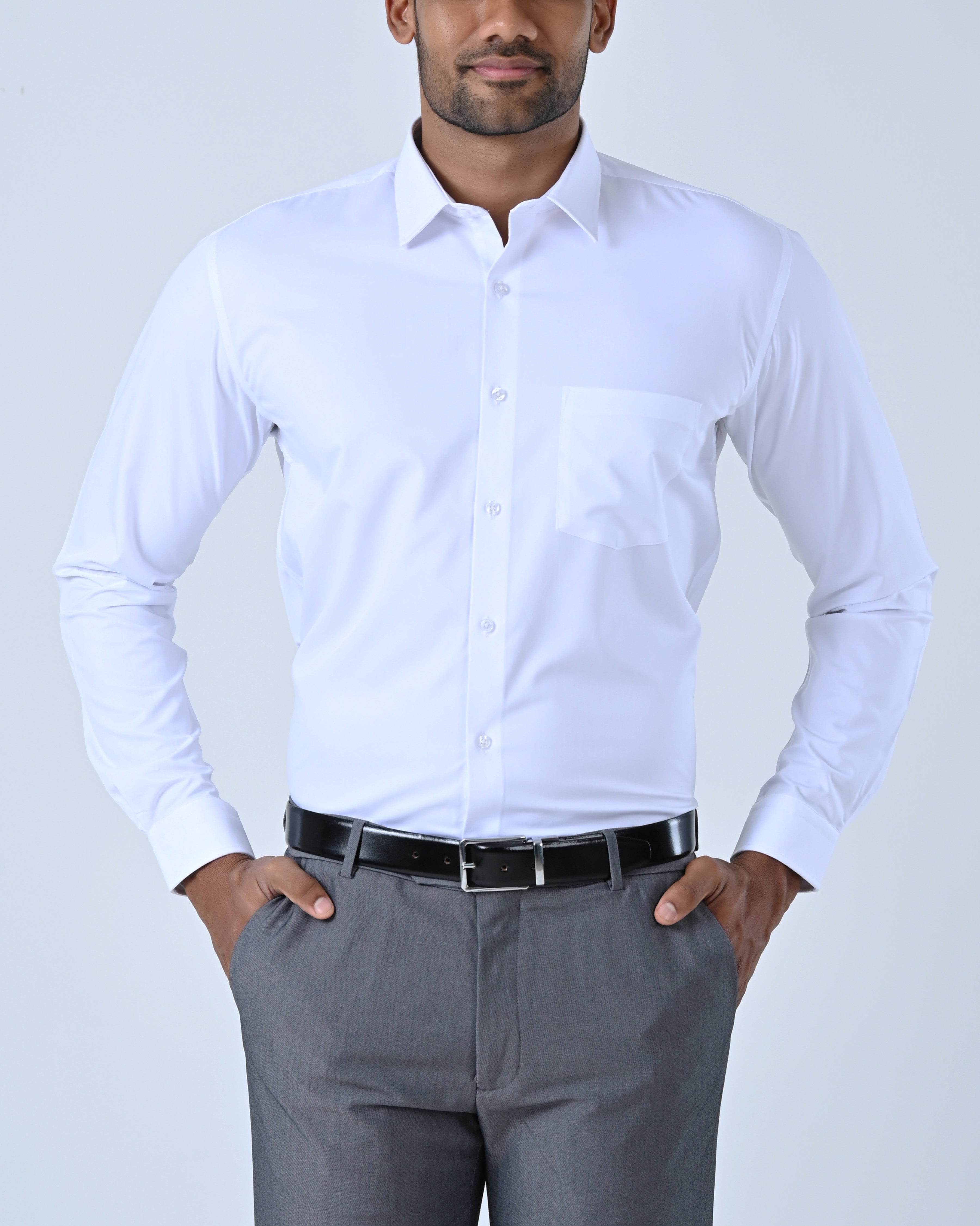 Vantage Uber Bamboo Stretch Slim Fit Long Sleeve Men’s Shirt