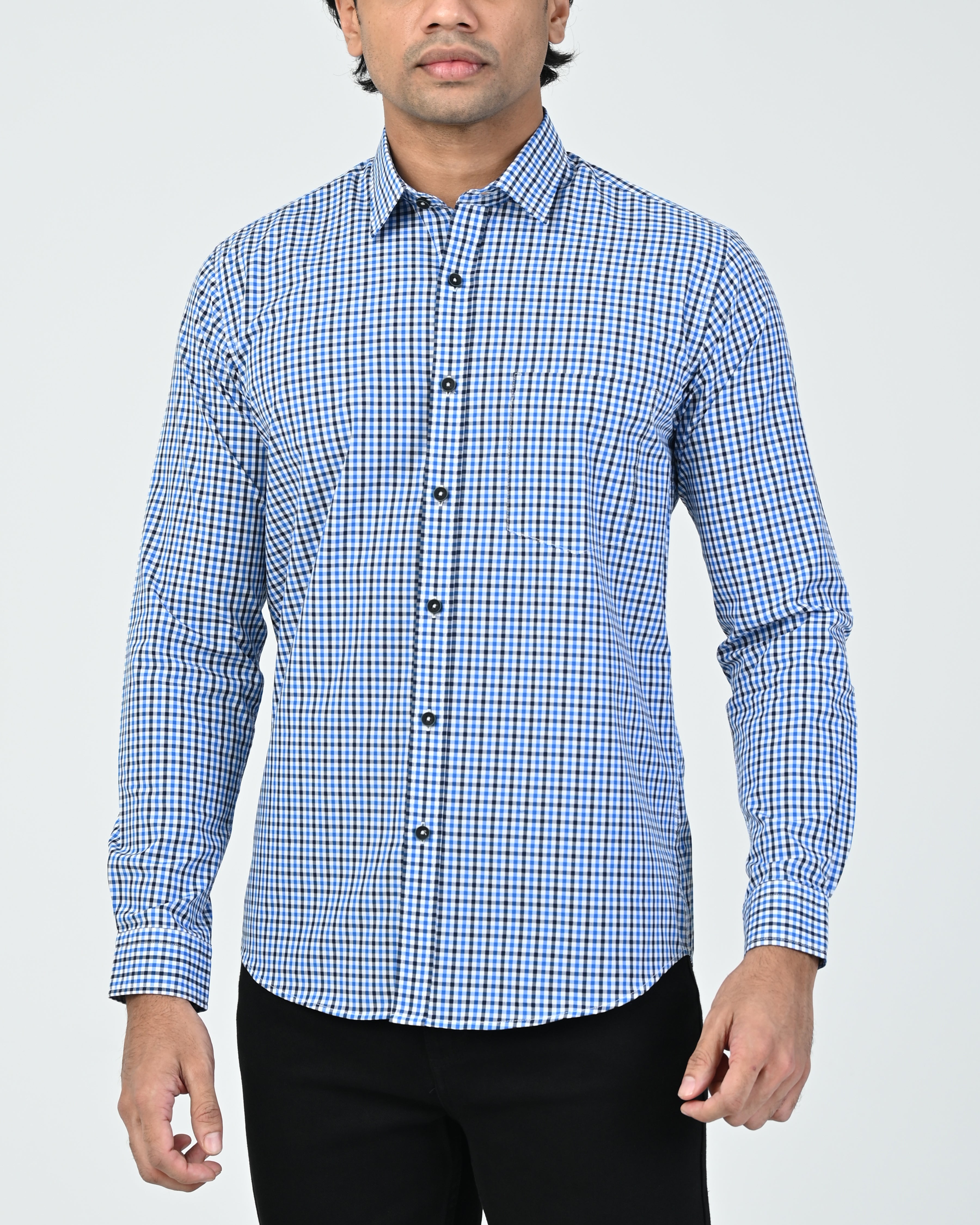Vantage Casual 100% Cotton Slim Fit Short Sleeve Men’s Shirt