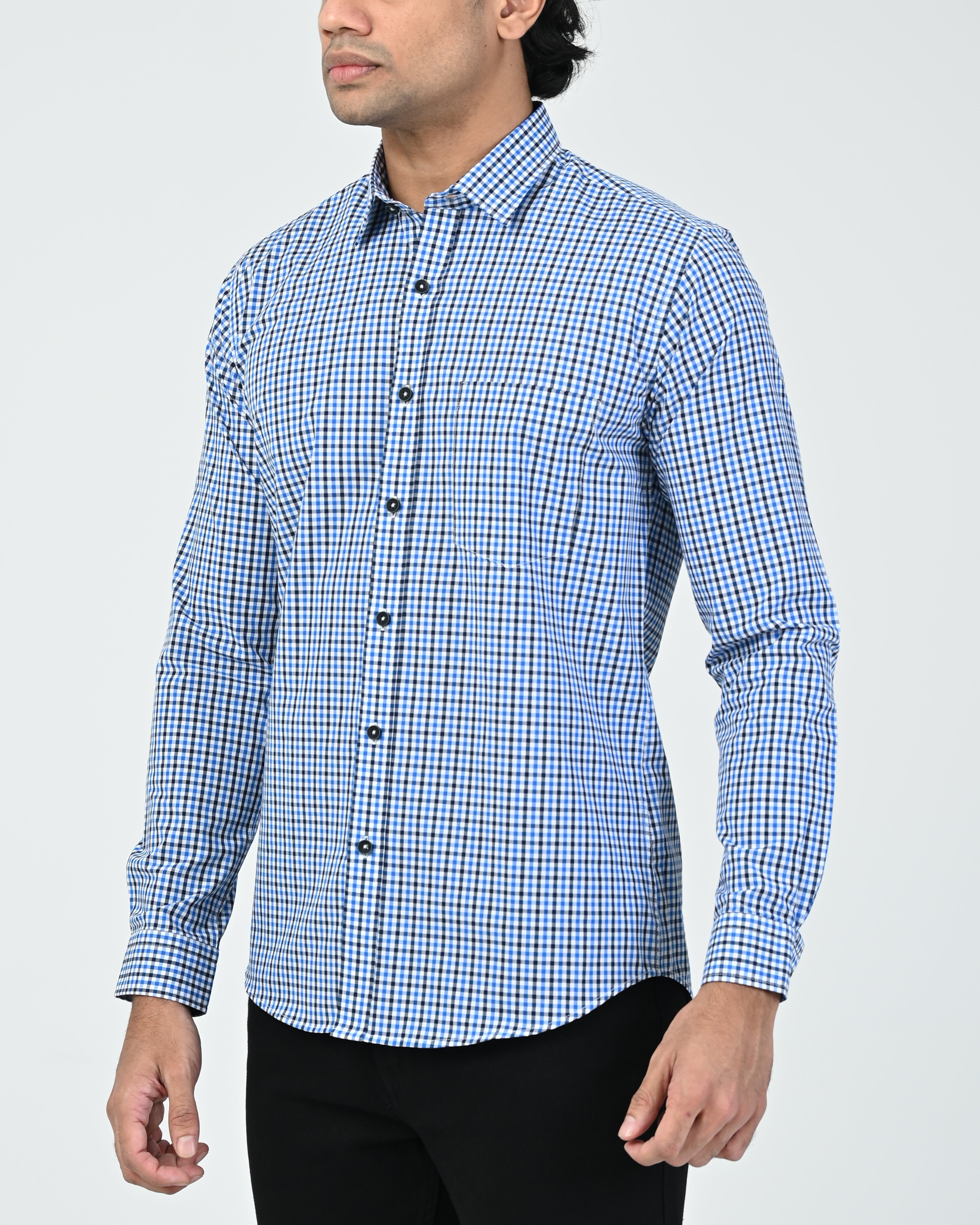 Vantage Casual 100% Cotton Slim Fit Short Sleeve Men’s Shirt