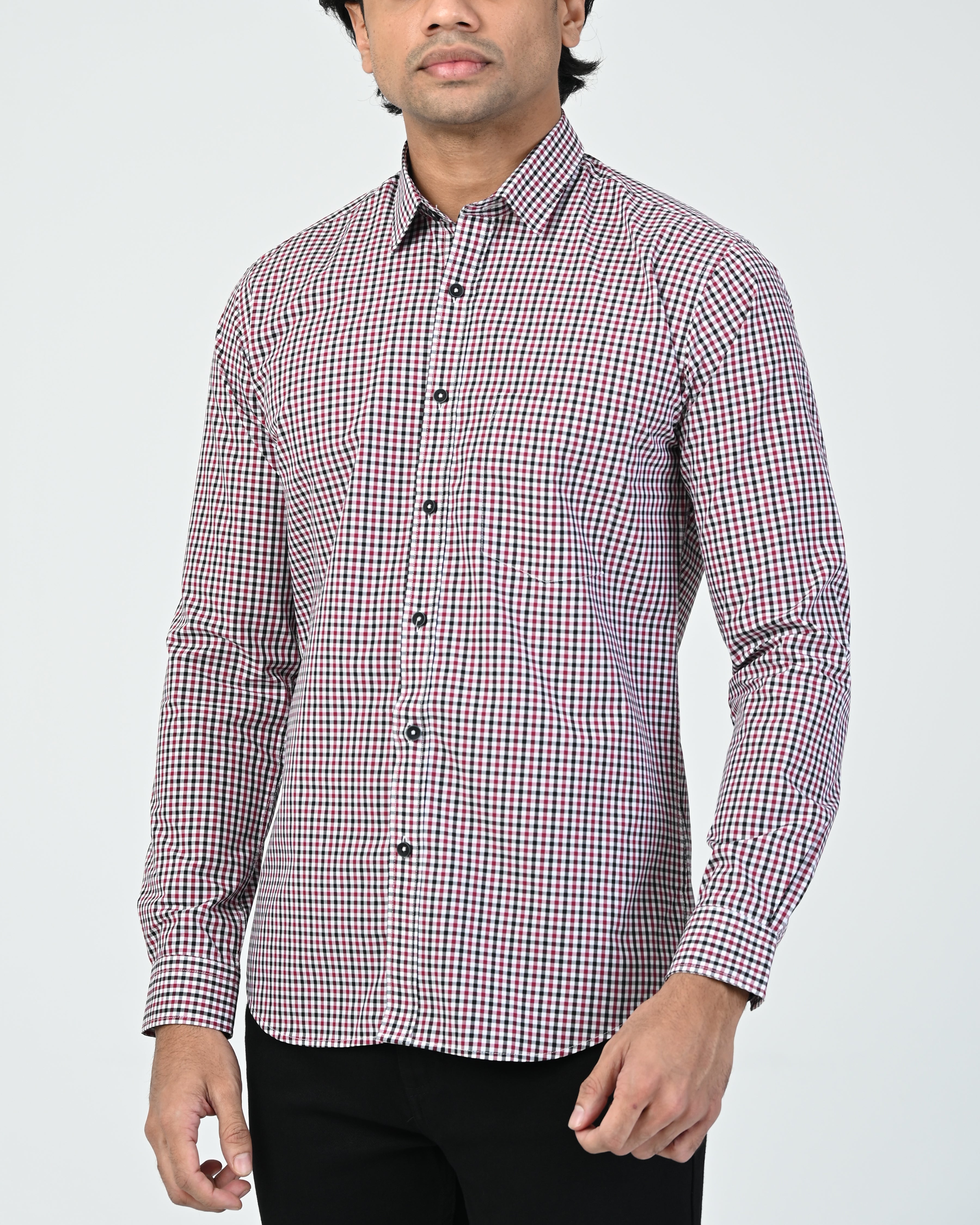 Vantage Casual 100% Cotton Slim Fit Short Sleeve Men’s Shirt
