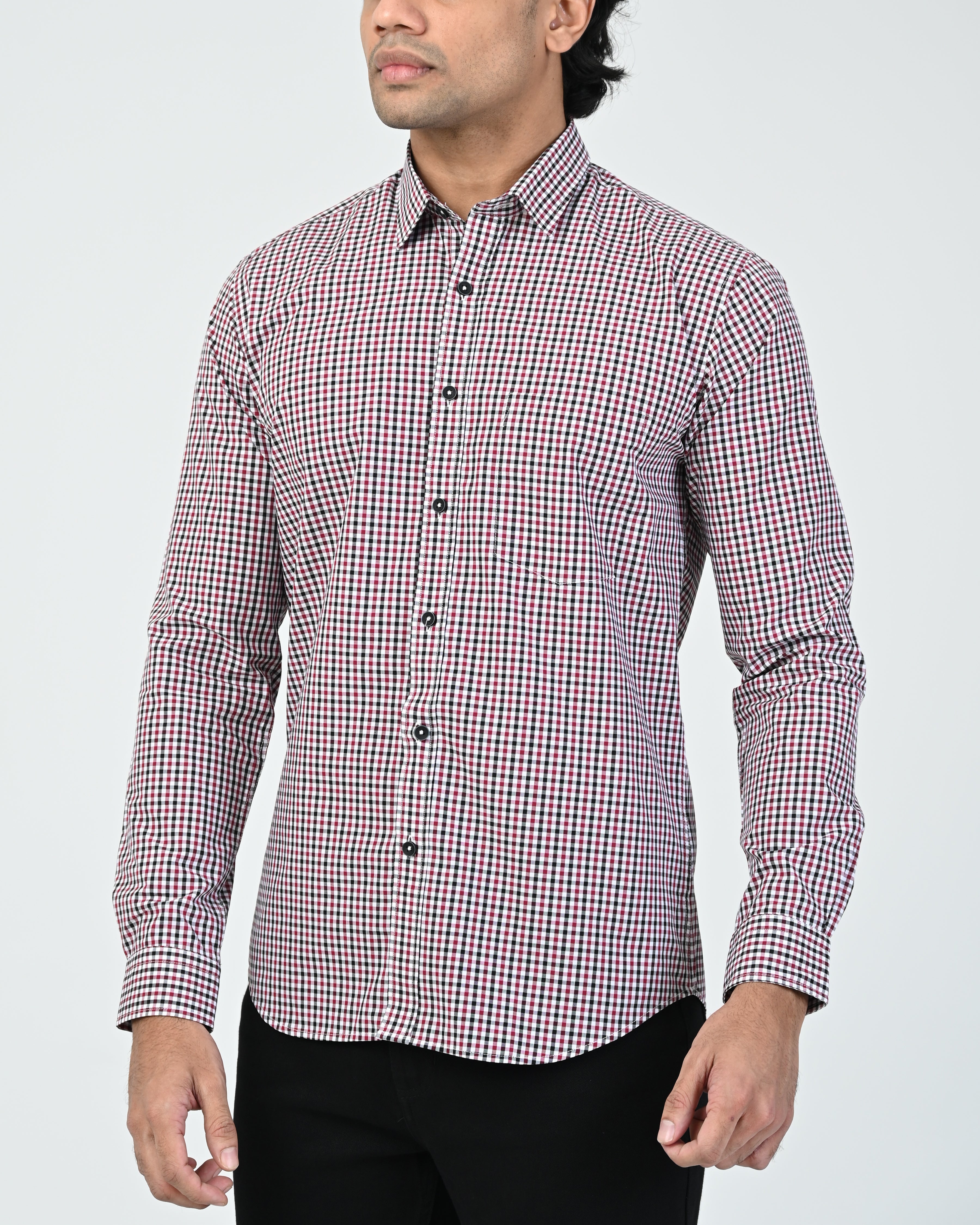 Vantage Casual 100% Cotton Slim Fit Short Sleeve Men’s Shirt