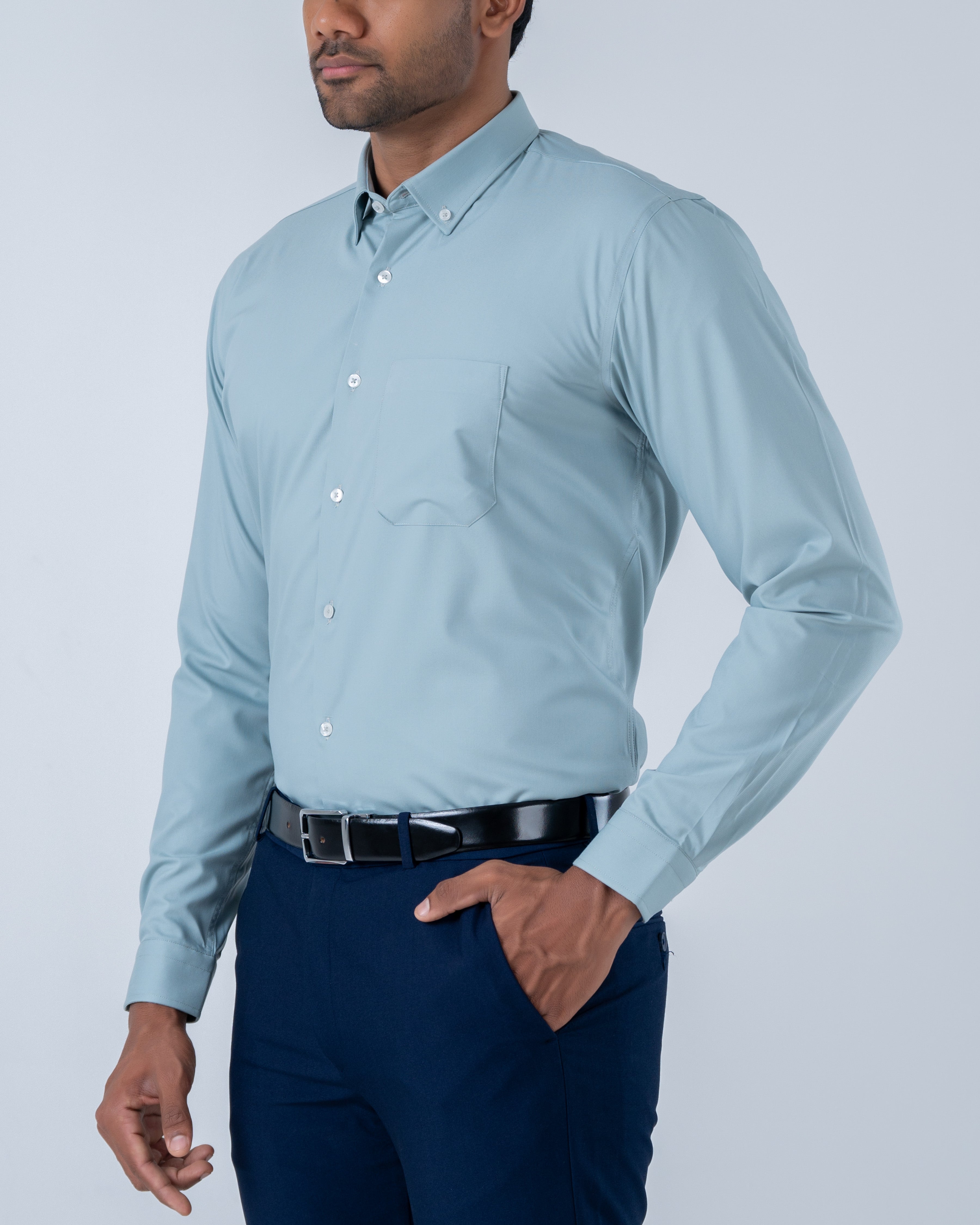 Vantage Uber Slim Fit Long Sleeve Bamboo Stretch Men’s Shirt