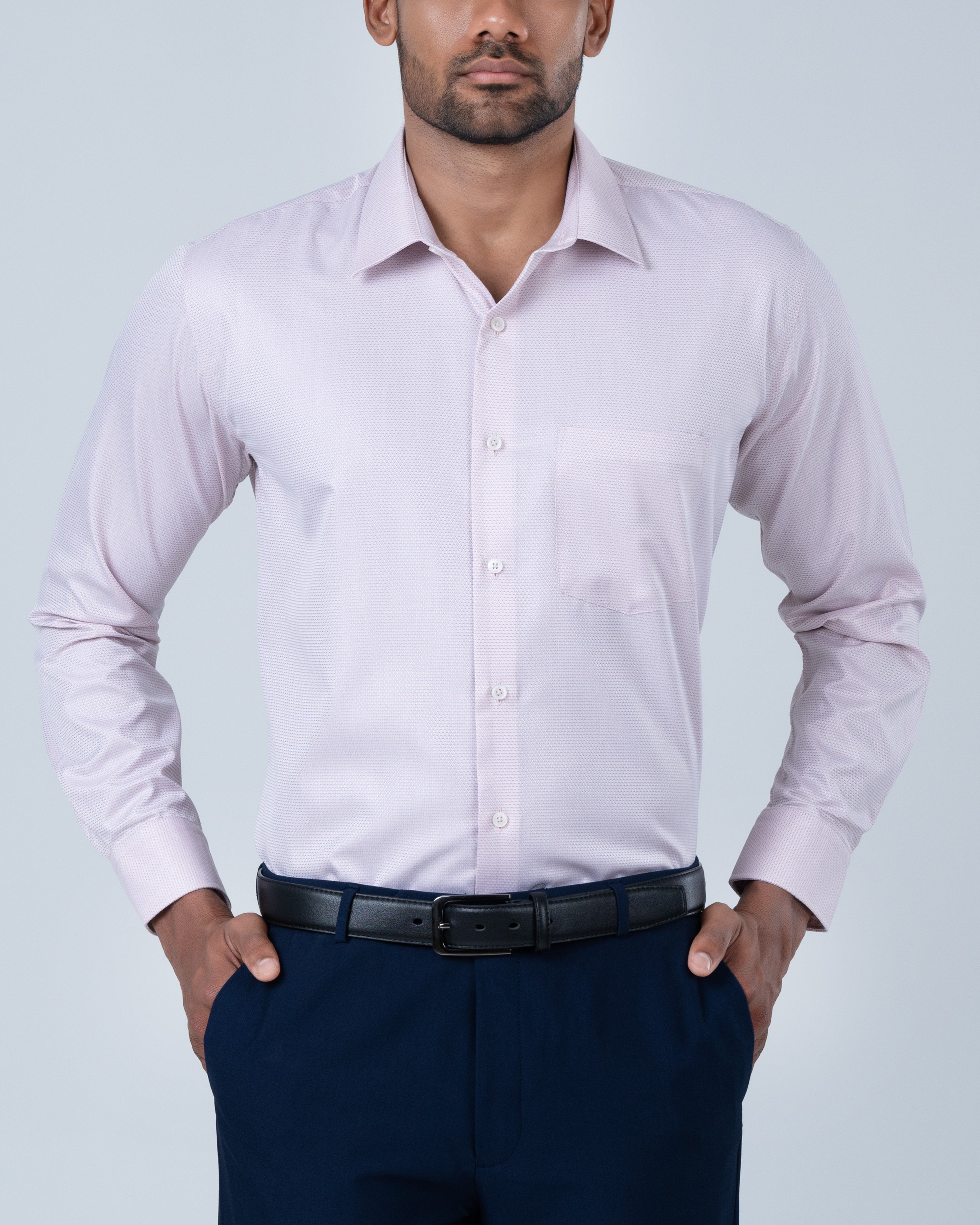 Vantage Uber Dobby Regular Fit Long Sleeve Men’s Shirt