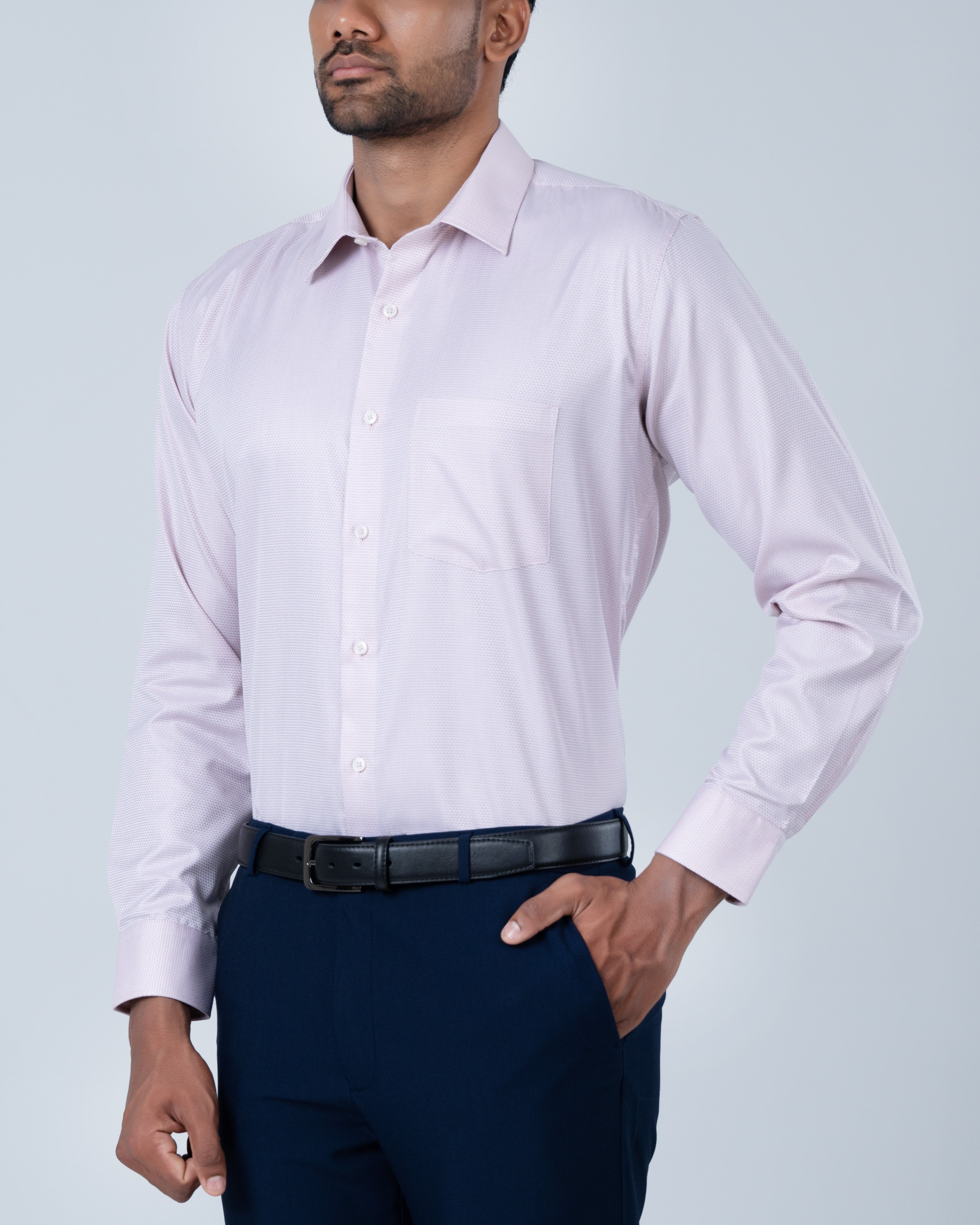 Vantage Uber Dobby Regular Fit Long Sleeve Men’s Shirt