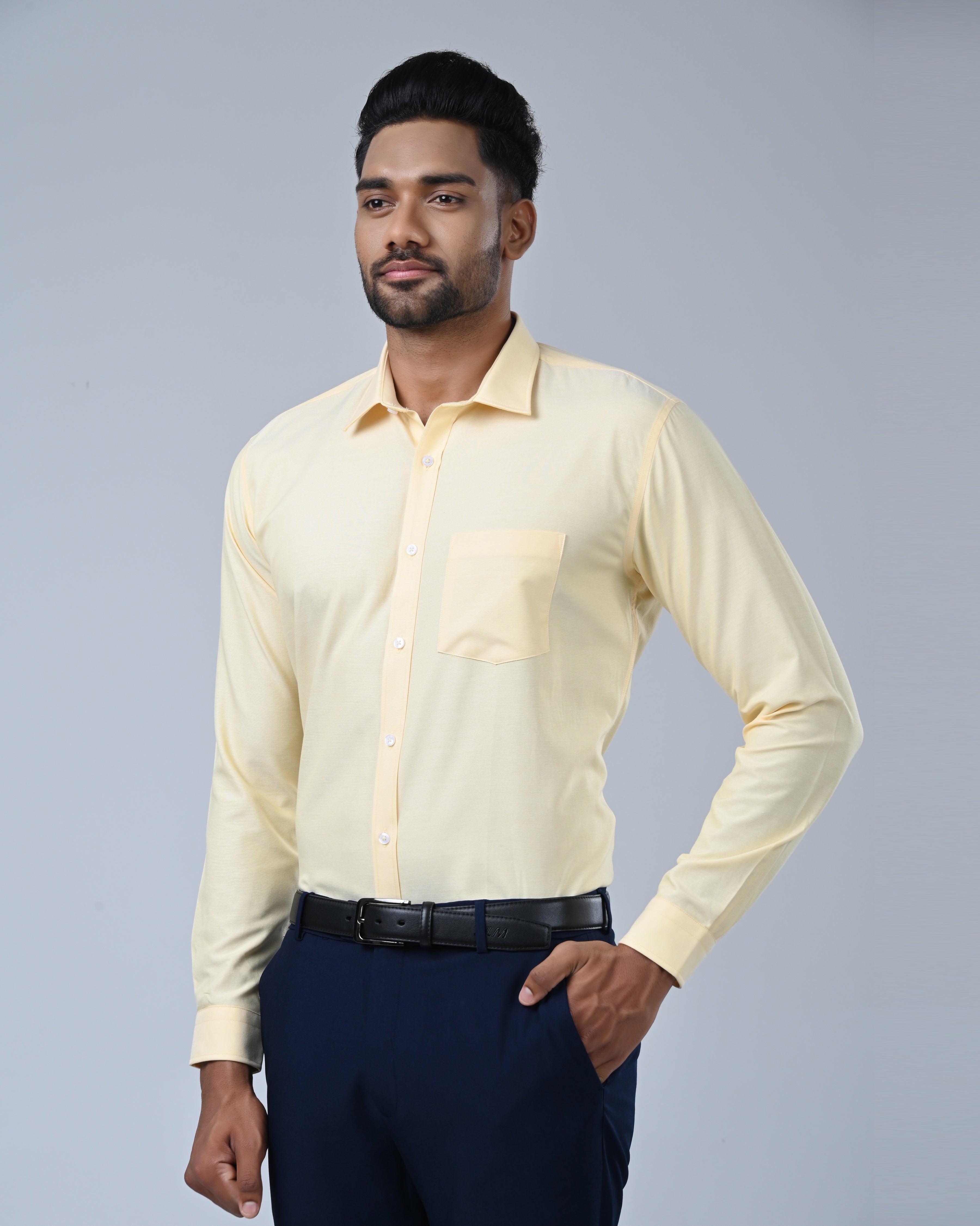 Vantage Business Oxford Slim Fit Long Sleeve Mens Shirt