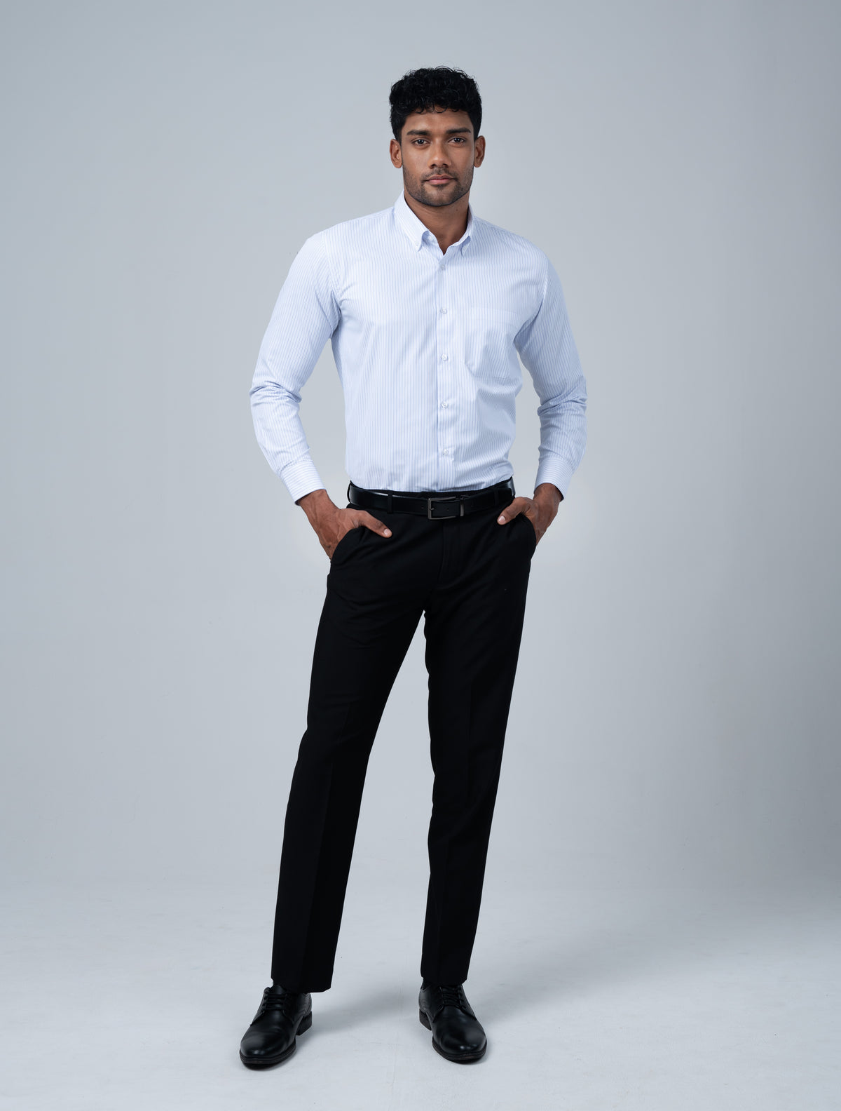 Vantage Uber Cotton Stripe Men’s Shirt – Regular Fit Long Sleeve