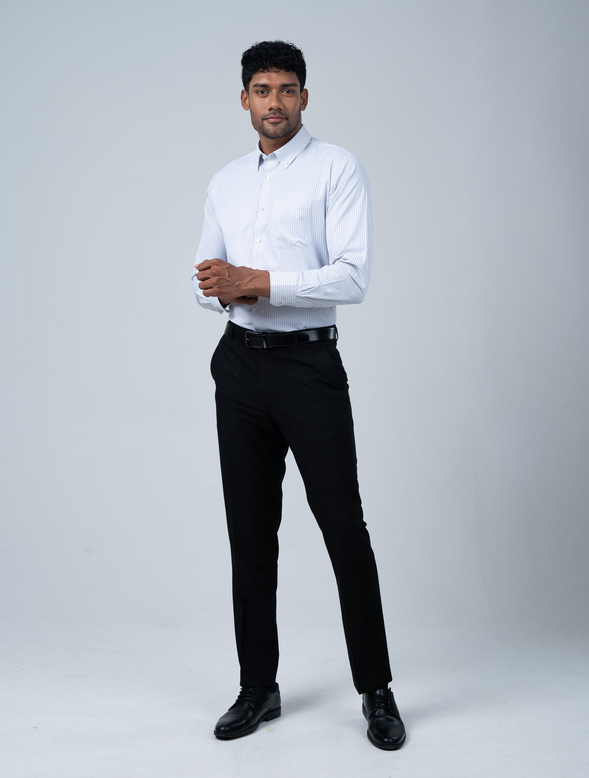 Vantage Uber Cotton Stripe Men’s Shirt – Regular Fit Long Sleeve