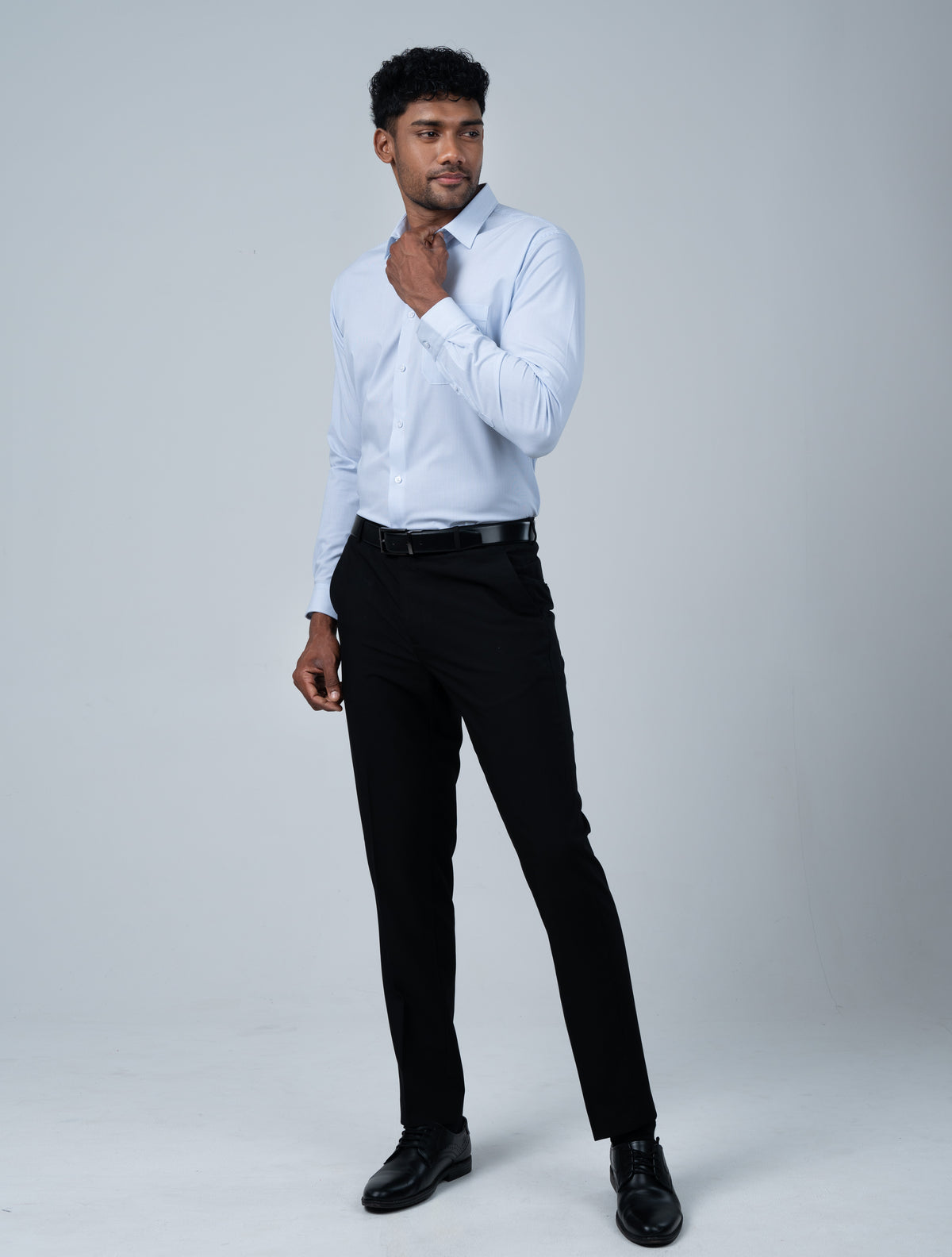 Vantage Uber Stripe Modal Stretch Fabric Men’s Shirt – Slim Fit Long Sleeve