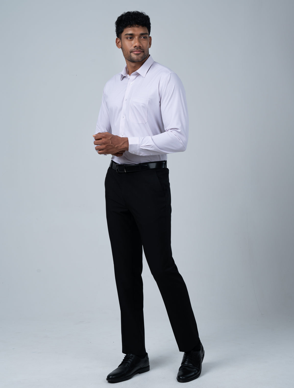 Vantage Uber Stripe Modal Stretch Fabric Men’s Shirt – Slim Fit Long Sleeve