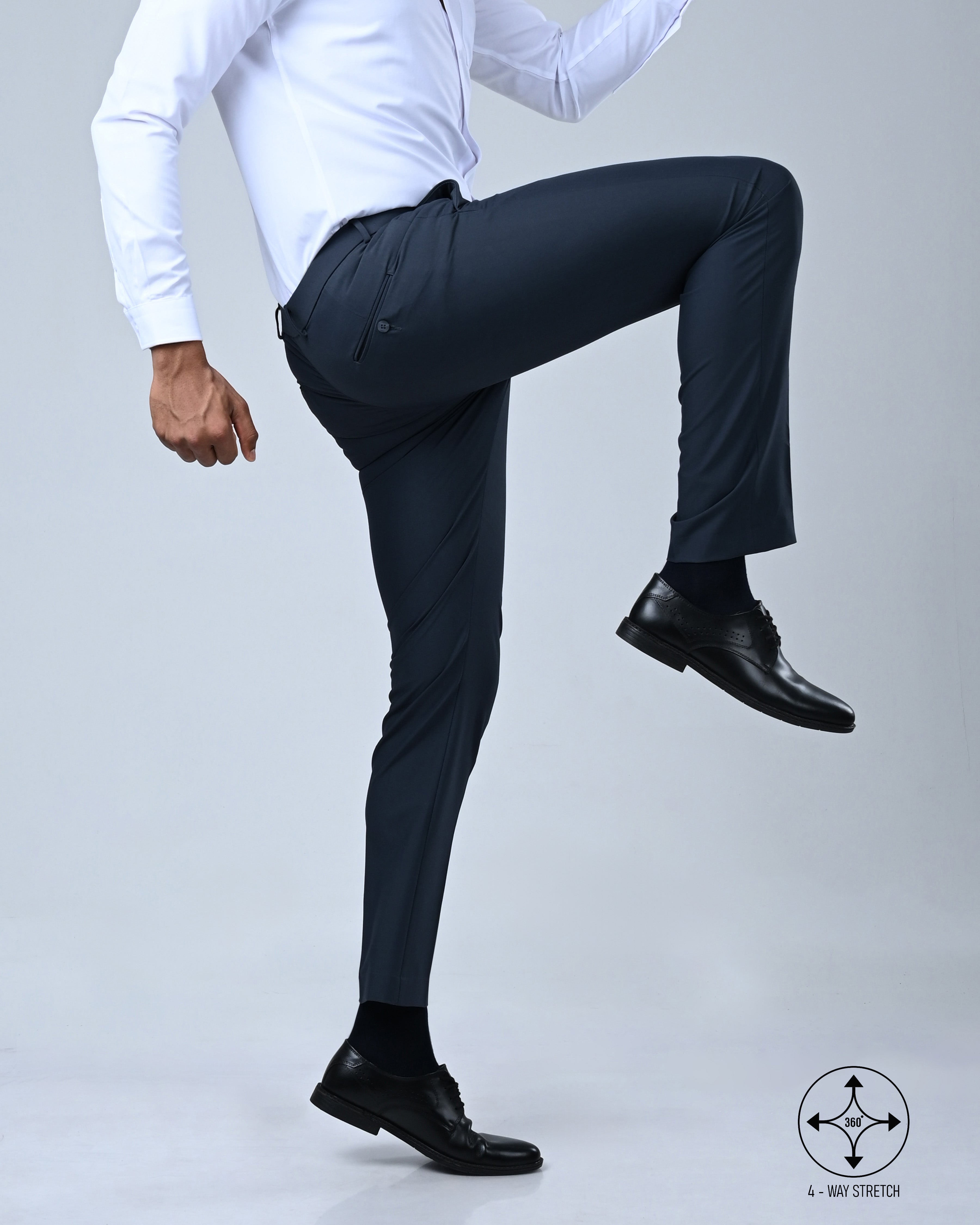Vantage Blue 4 way Stretch Royal Navy Formal Wear Trouser