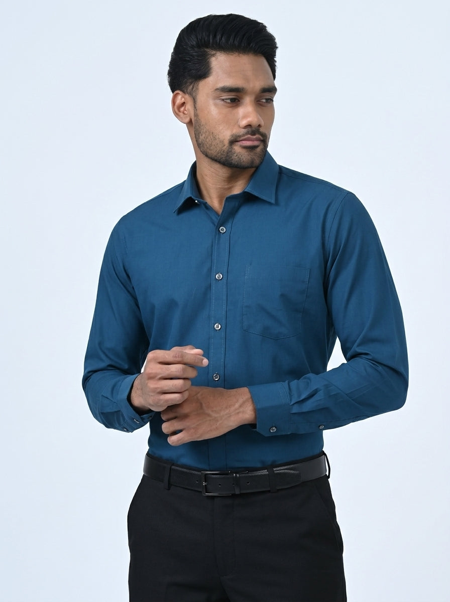 Ebony Formal Slim Fit Long Sleeve Mens Shirt