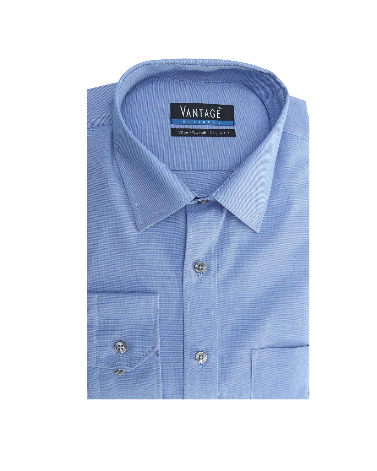 Vantage Men’s Business Shirt – Regular Fit Long Sleeve