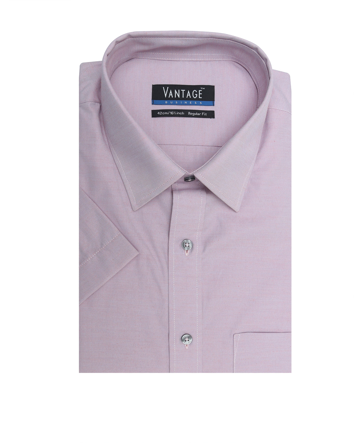 Vantage Men’s Business Shirt – Regular Fit Short Sleeve