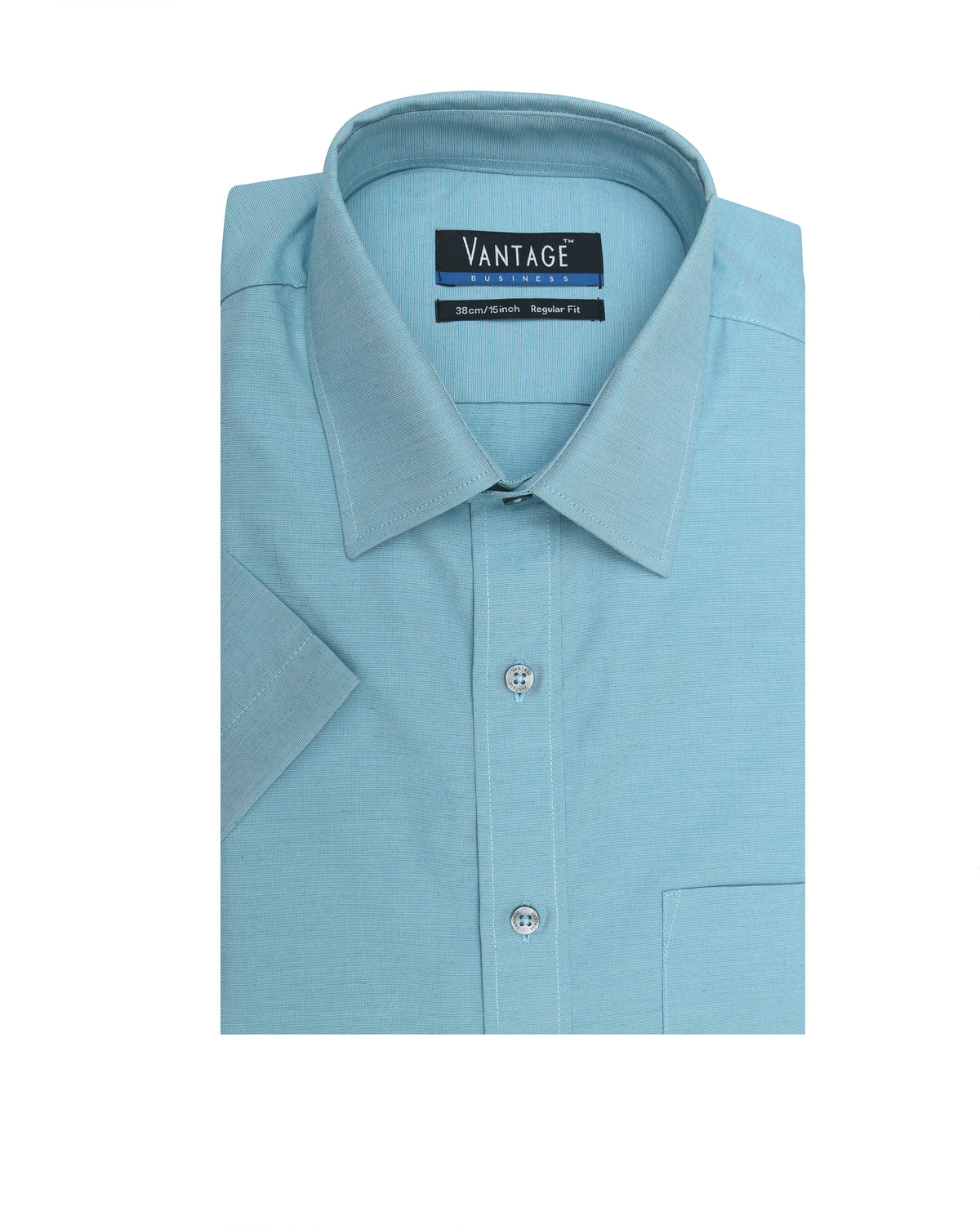 Vantage Men’s Business Shirt – Regular Fit Short Sleeve