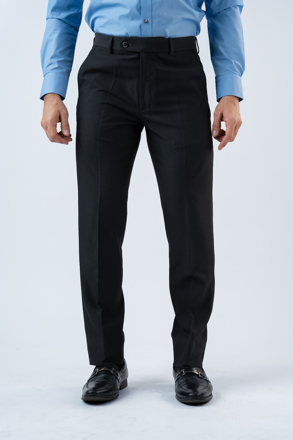 Vantage Blue 4 way Stretch Grey Formal Wear Trouser