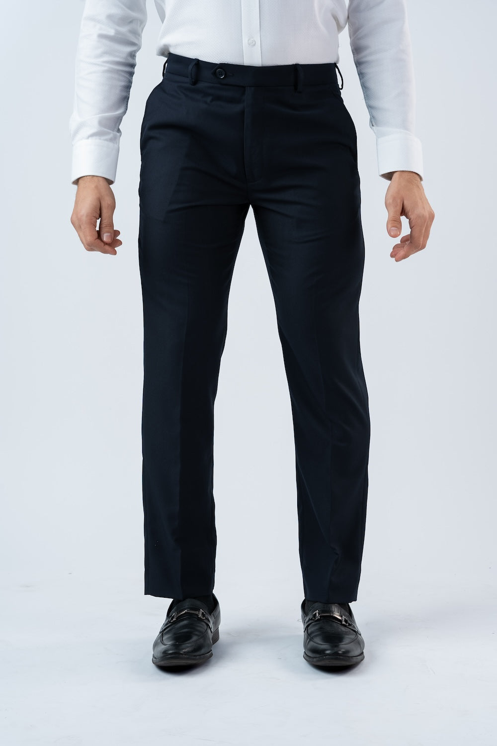 Ebony Mens  Ultra Slim Fit Blue Formal Wear  Trouser