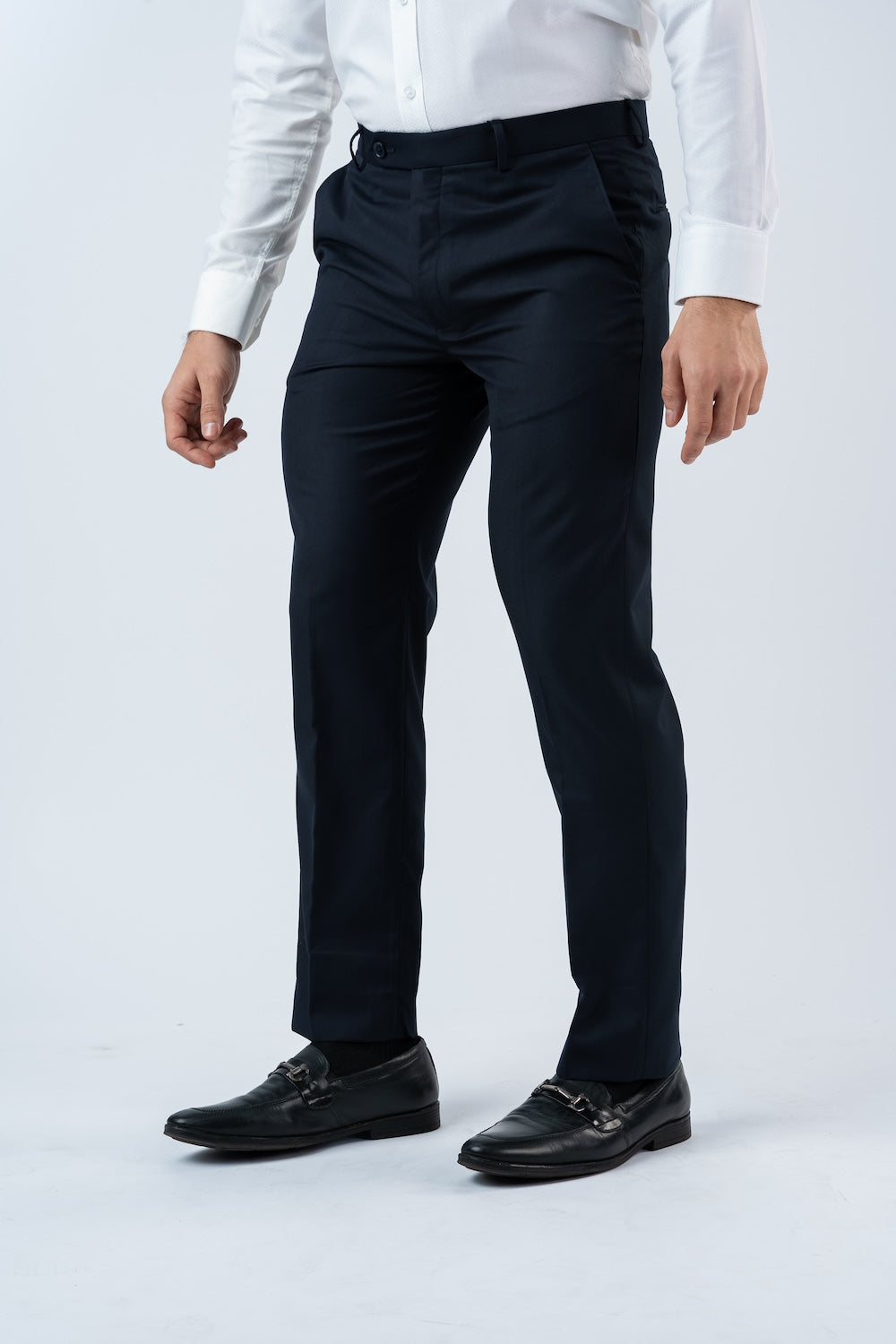 Ebony Mens  Ultra Slim Fit Blue Formal Wear  Trouser