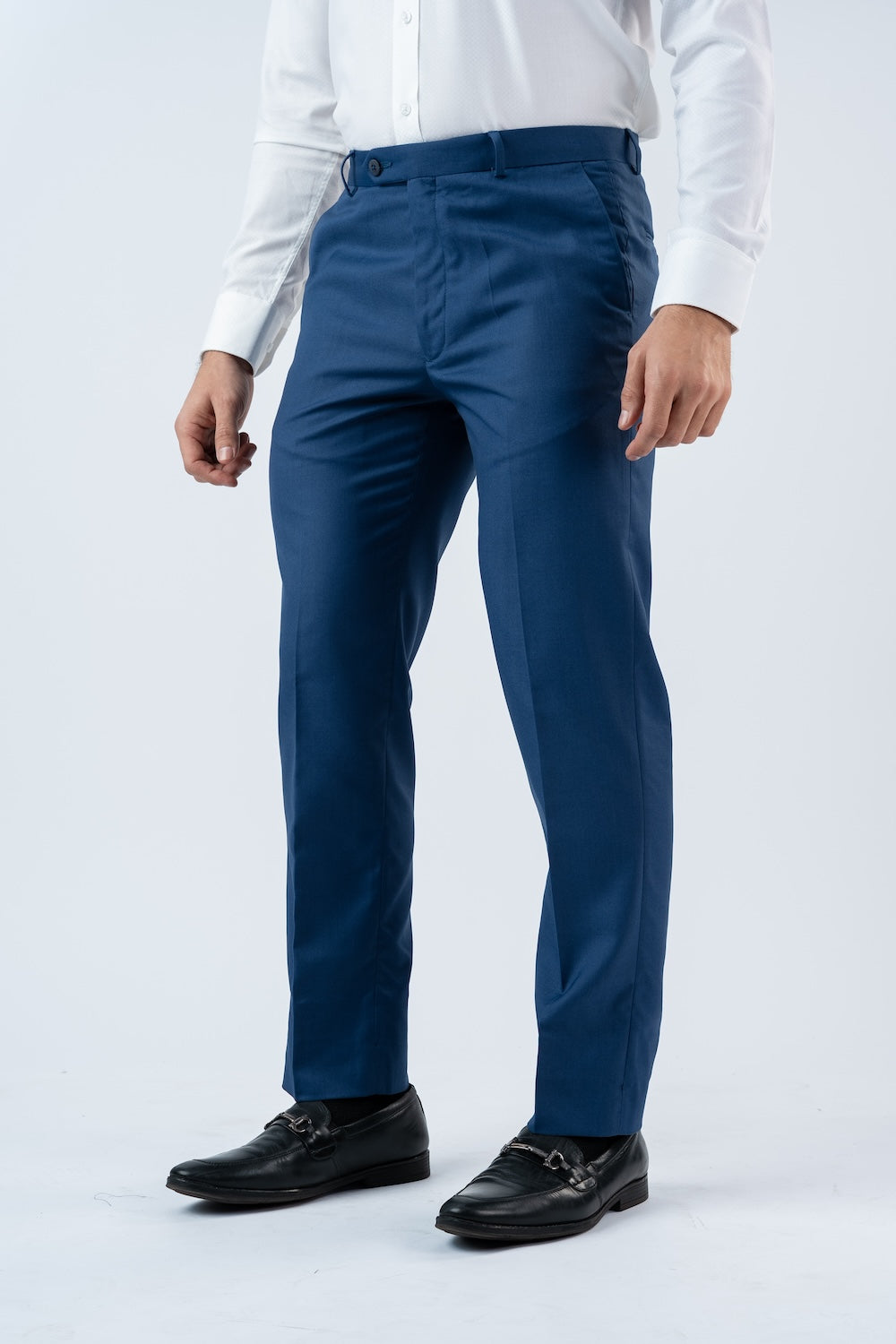 Vantage Blue Ultra Slim Fit Set sail - Blue Formal Wear Trouser